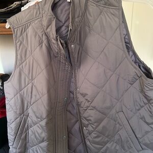 Maurices Quilted Gray Vest for Women
